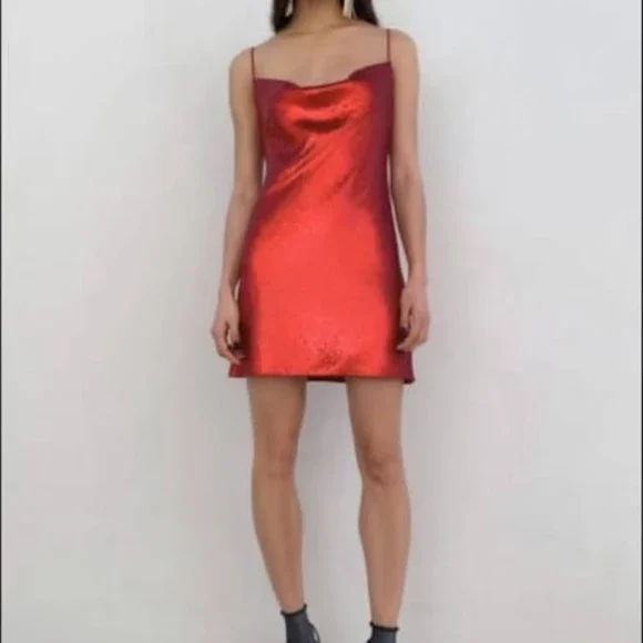 strapless open back dress Portia and Scarlett Square Neck Sequin Prom Dress PS21028